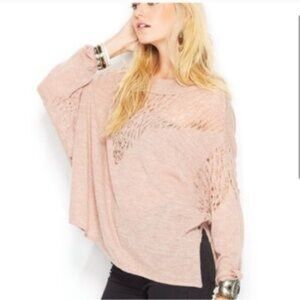 Free People Pink Knit Top